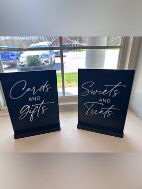 Gift and Dessert Table signs
